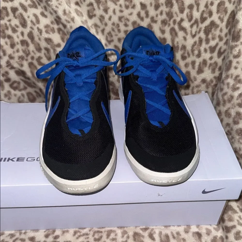 Nike Black & Royal Blue Low-Top Sneakers